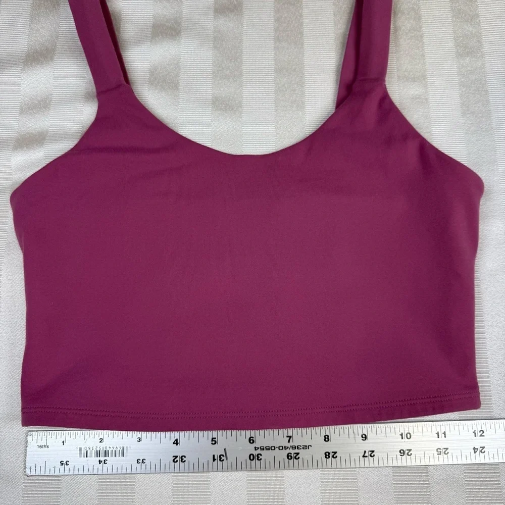 ALO Yoga Fortify Sports Bra Tank - Size Small in Dragonfruit.  Without Pads